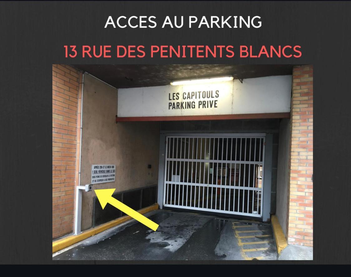 Hyper-Centre Historique Avec Possibilite De Reservation Parking Toulouse Exterior foto